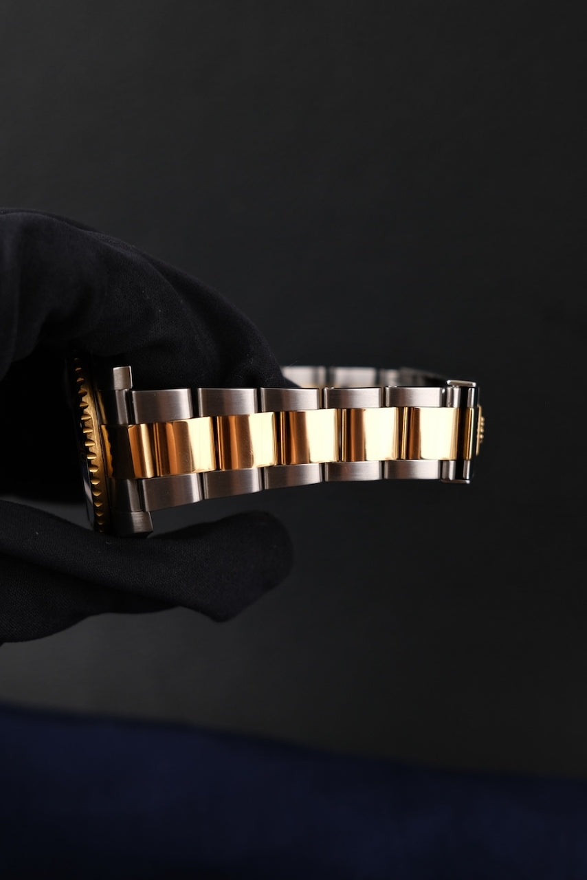 Rolex Submariner Date S/G  116613LB Box + og. Papiere "Bluesy", LC100, Rolex Service 2019