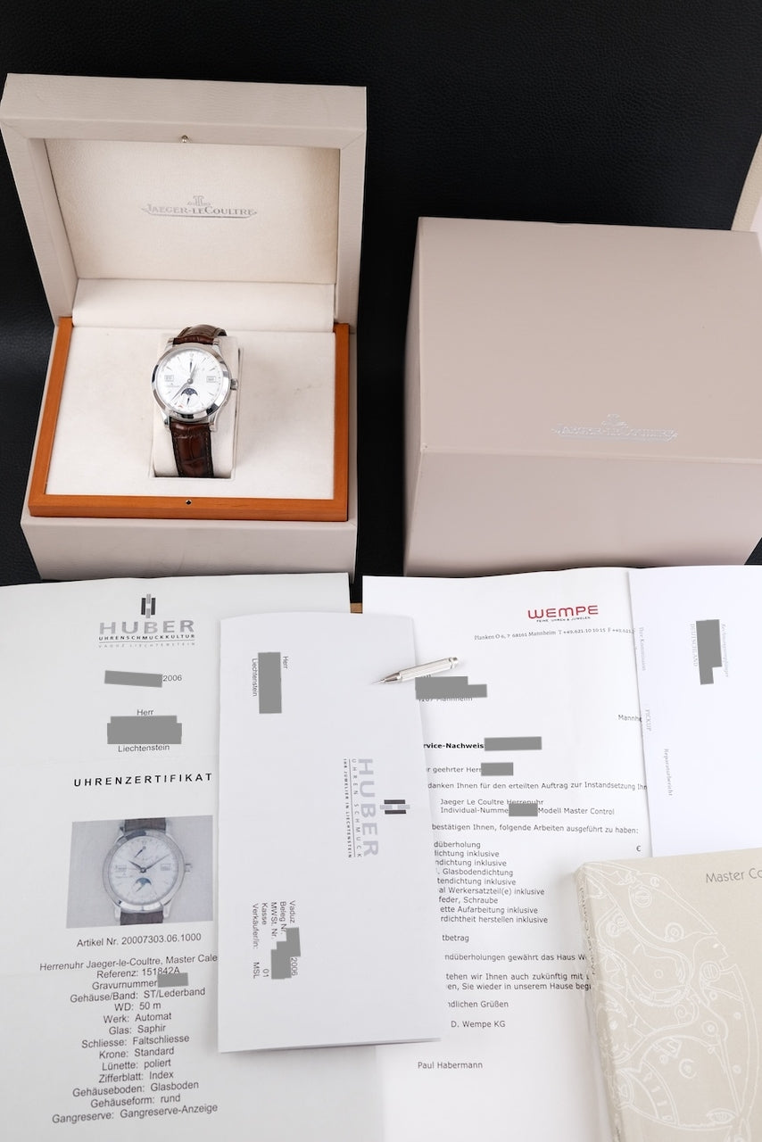 Jaeger-LeCoultre Master Calendar 147841S - Papiere und oder Lieferumfang