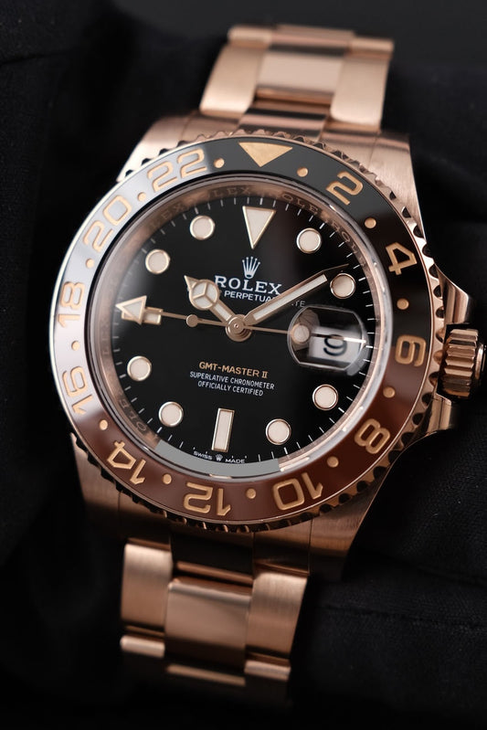 Rolex GMT-Master II 126715CHNR Box + og. Papiere 18k Everose Gold, 2020