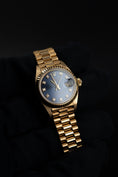 Bild in Galerie-Betrachter laden, Rolex Lady-Datejust 69178 Box + og. Papiere 18k Gold, Blue Diamond Dial, L-Series, 26mm
