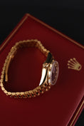 Bild in Galerie-Betrachter laden, Rolex Datejust 69178 Box + og. Papiere 18k Gold, Blue Diamond Dial, L-Series, 26mm
