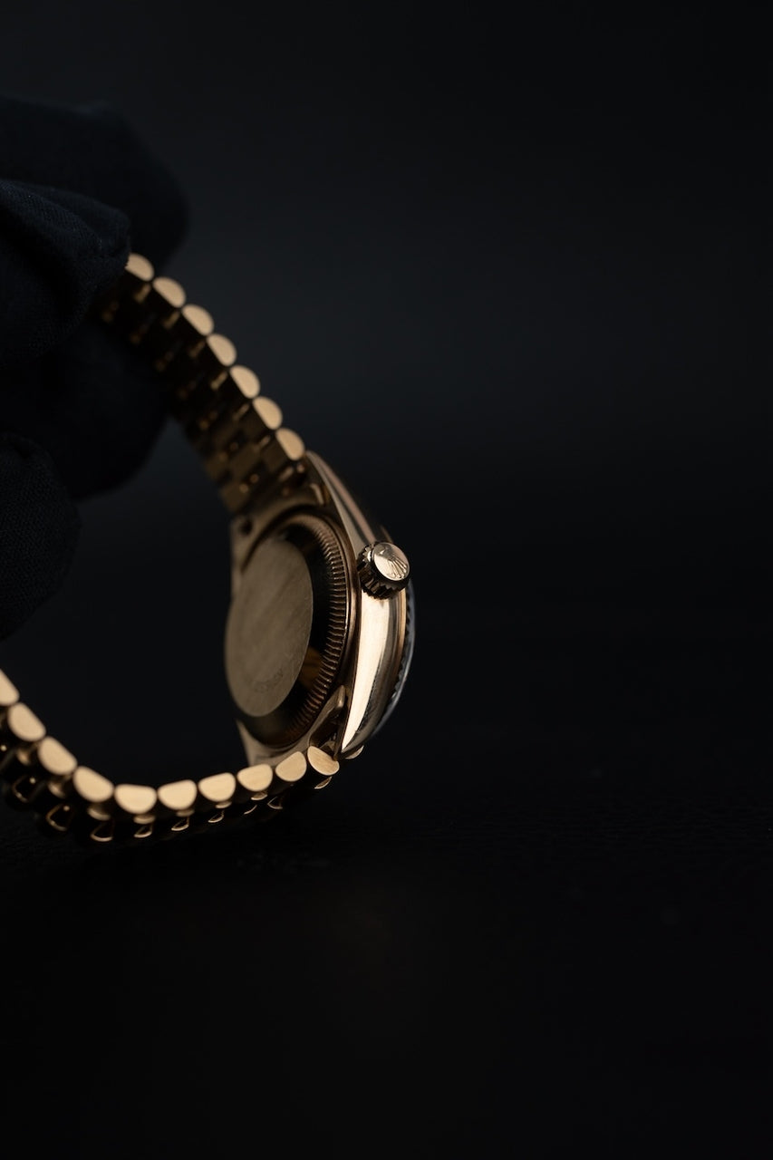 Rolex Lady-Datejust 69178 Box + og. Papiere 18k Gold, Blue Diamond Dial, L-Series, 26mm