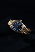 Bild in Galerie-Betrachter laden, Rolex Lady-Datejust 69178 Box + og. Papiere 18k Gold, Blue Diamond Dial, L-Series, 26mm
