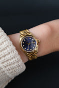 Bild in Galerie-Betrachter laden, Rolex Datejust 69178 Box + og. Papiere 18k Gold, Blue Diamond Dial, L-Series, 26mm
