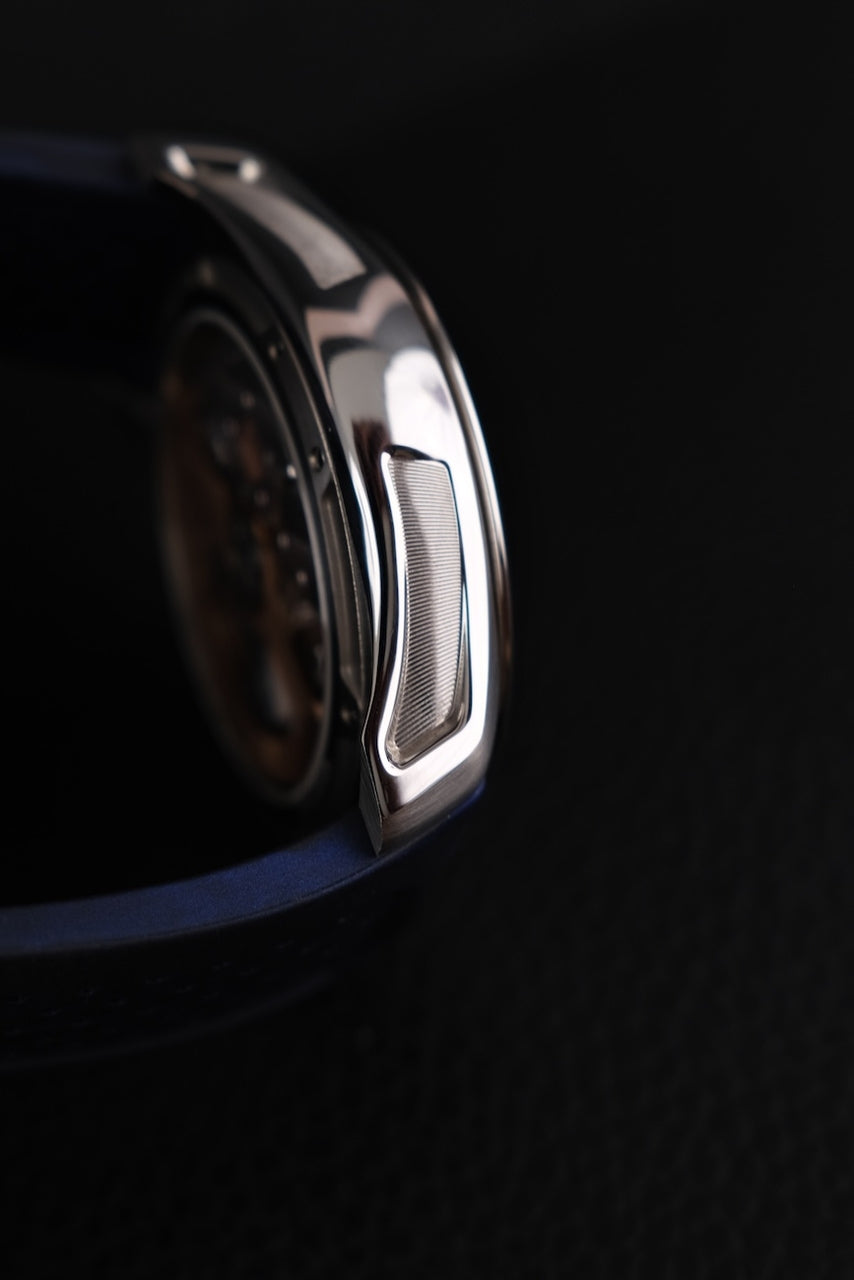 H.Moser & Cie Pioneer Tourbillon 3804-1201 Box + og. Papiere Blue Dial, Limited Edition x/50