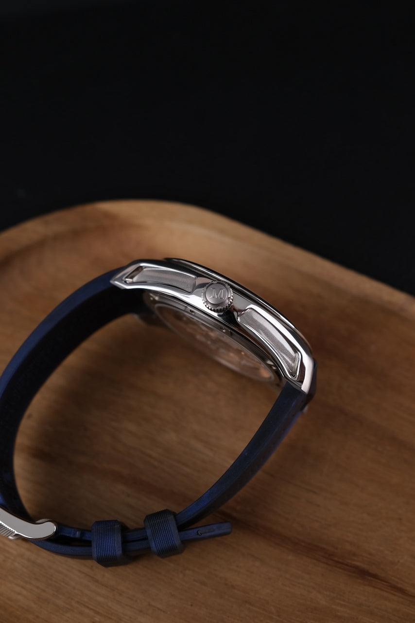 H.Moser & Cie Pioneer Tourbillon 3804-1201 Box + og. Papiere Blue Dial, Limited Edition x/50