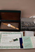 Load image into Gallery viewer, Rolex Cellini 4096 Box + og. Papiere Rare, Crazy Condition, Open Papers, Uncut Bracelet, 18k Gold
