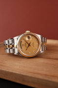 Load image into Gallery viewer, Tudor Prince Date Day 76213 Diamond Linen Dial, Serviced
