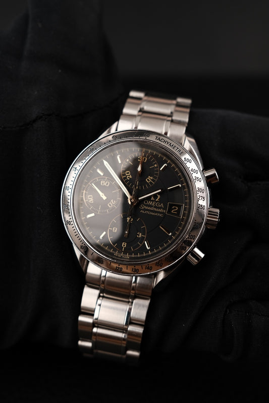 Omega Speedmaster Date 351354 Original Papiere Black Dial, Serviced