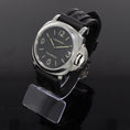 Load image into Gallery viewer, Panerai Luminor Base PAM00112 rubber strap black with service papers
