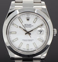 Load image into Gallery viewer, Rolex Datejust II 116300 white line indices with papers TOP
