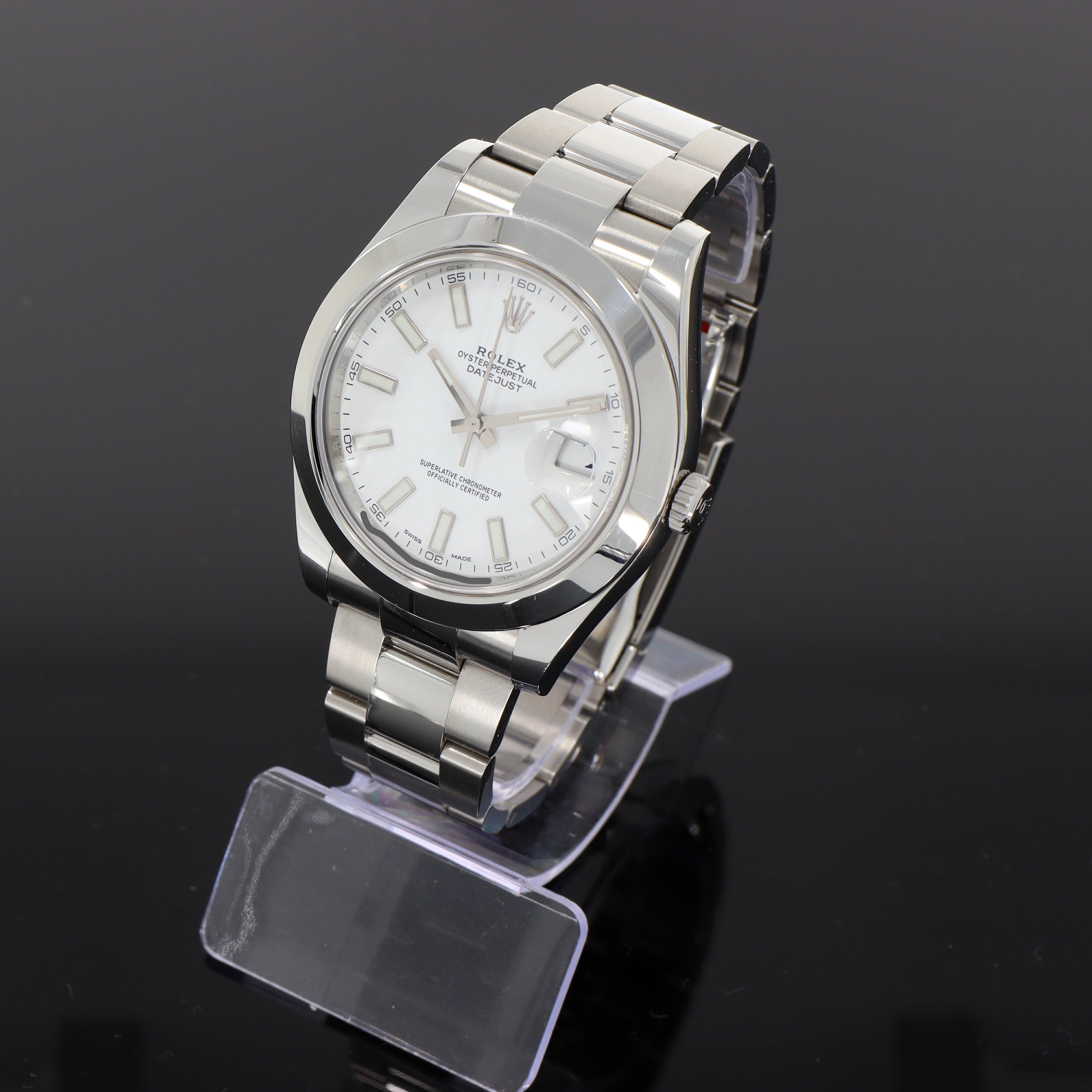 Rolex Datejust II 116300 white line indices with papers TOP